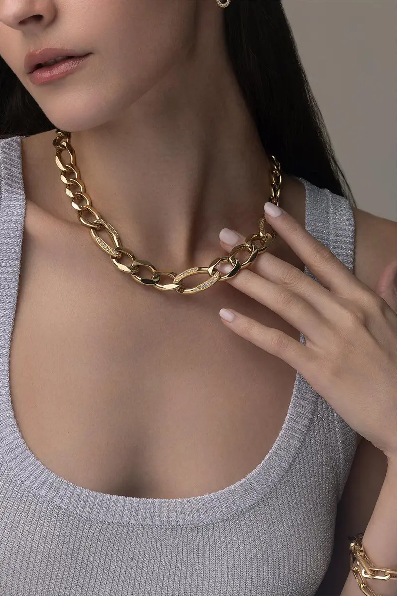 BIZZOTTO Three Diamond Blink Necklace | Thumbnail 2