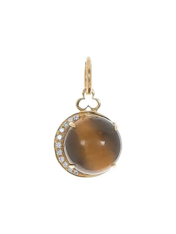 Tiger's Eye Moon Charm Tiger's Eye Moon Charm