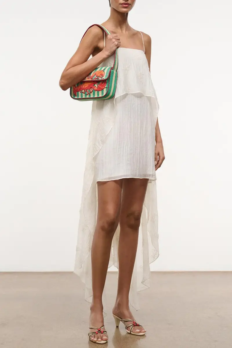 Staud Tommy Beaded Bag - Summer Lobster | Thumbnail 3 Staud Tommy Beaded Bag - Summer Lobster | Thumbnail 3