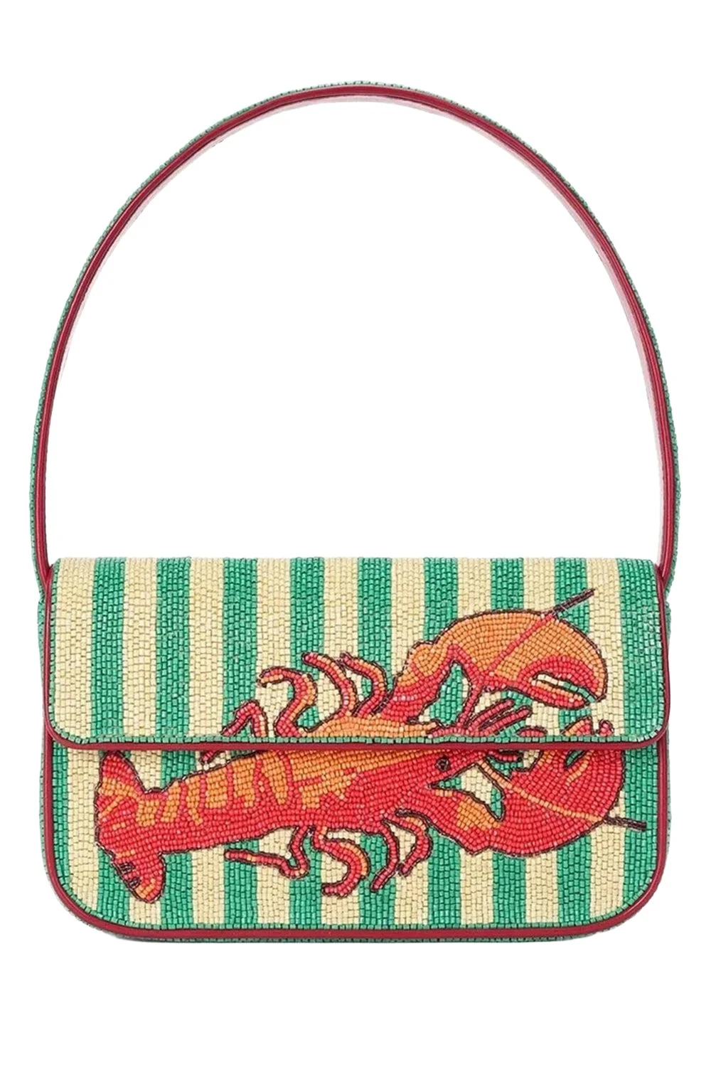Staud Tommy Beaded Bag - Summer Lobster