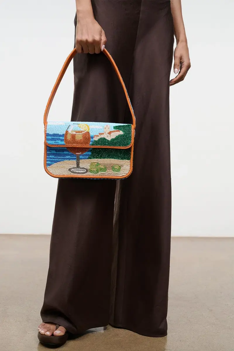 Staud Tommy Beaded Bag - Sunset Spritz | Thumbnail 2 Staud Tommy Beaded Bag - Sunset Spritz | Thumbnail 2