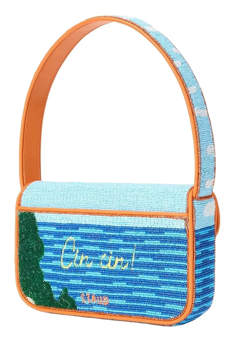 Staud Tommy Beaded Bag - Sunset Spritz | Thumbnail 8 Staud Tommy Beaded Bag - Sunset Spritz | Thumbnail 8