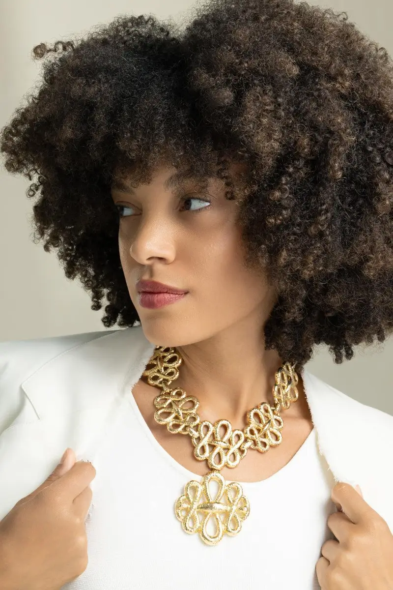 DAVID WEBB Triple Inifinty Hammered Necklace | Thumbnail 3