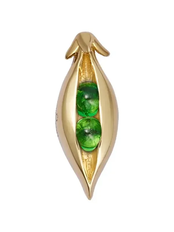 Tsavorite Peas In Pod Charm Tsavorite Peas In Pod Charm