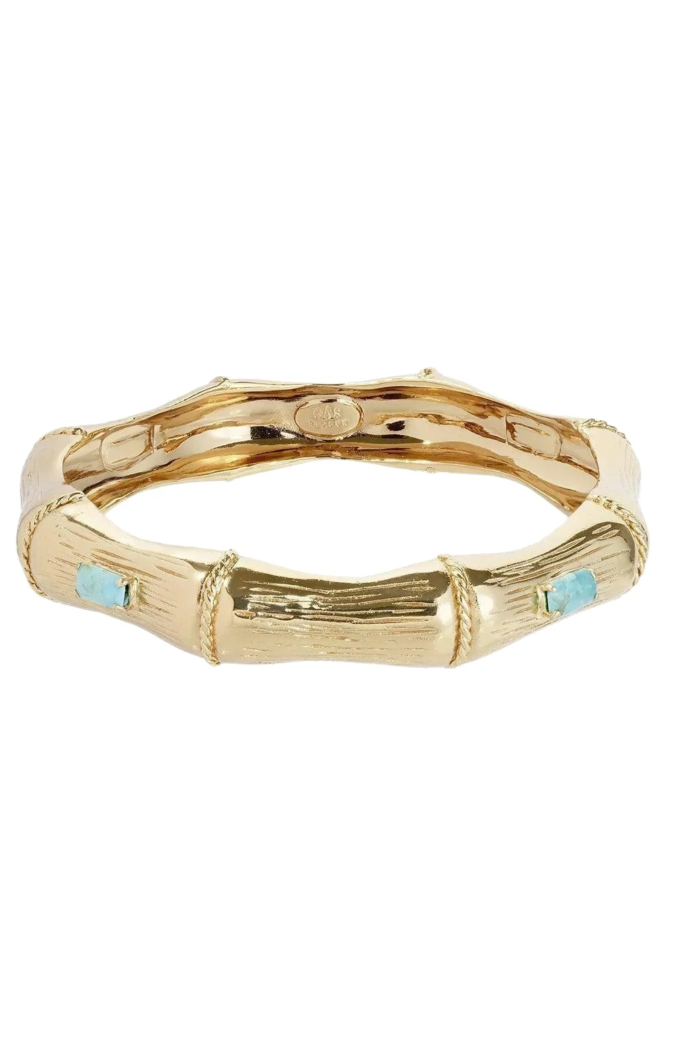 Turquoise Bambou Strass Bracelet