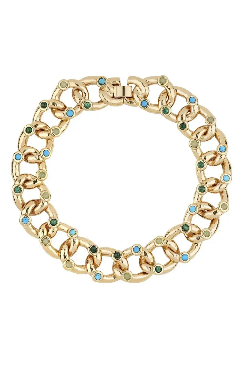 Gas Bijoux Turquoise Malachite Mitsi Necklace | Image 1 Gas Bijoux Turquoise Malachite Mitsi Necklace | Image 1