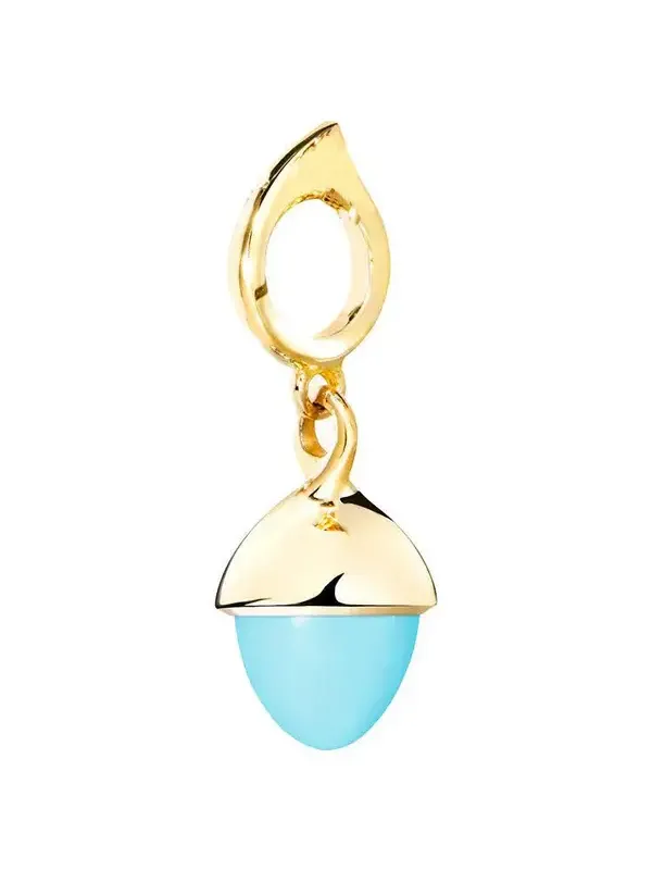 Turquoise Mikado Flamenco Pendant