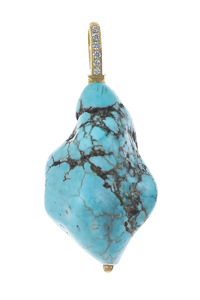 Jenna Blake Turquoise Nugget Charm | Image 1 Jenna Blake Turquoise Nugget Charm | Image 1