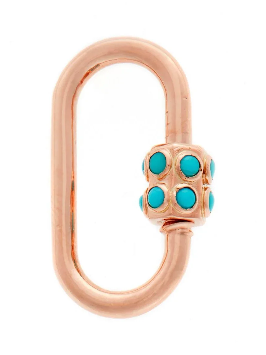 Marla Aaron Turquoise Stoned Medium Lock
