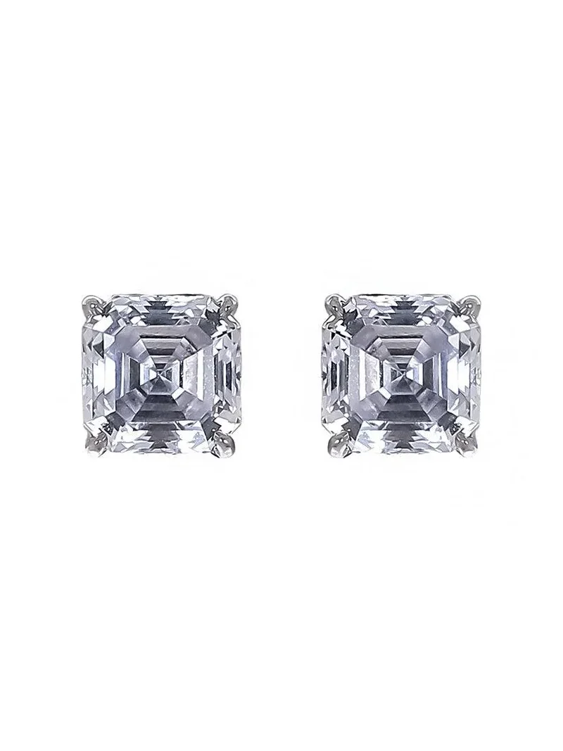 White Clip Stud Earrings White Clip Stud Earrings