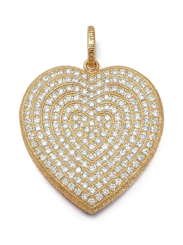 White Diamond Pavé Cuore Pendant