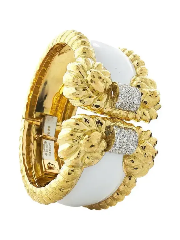White Enamel Rope Cuff Bracelet White Enamel Rope Cuff Bracelet