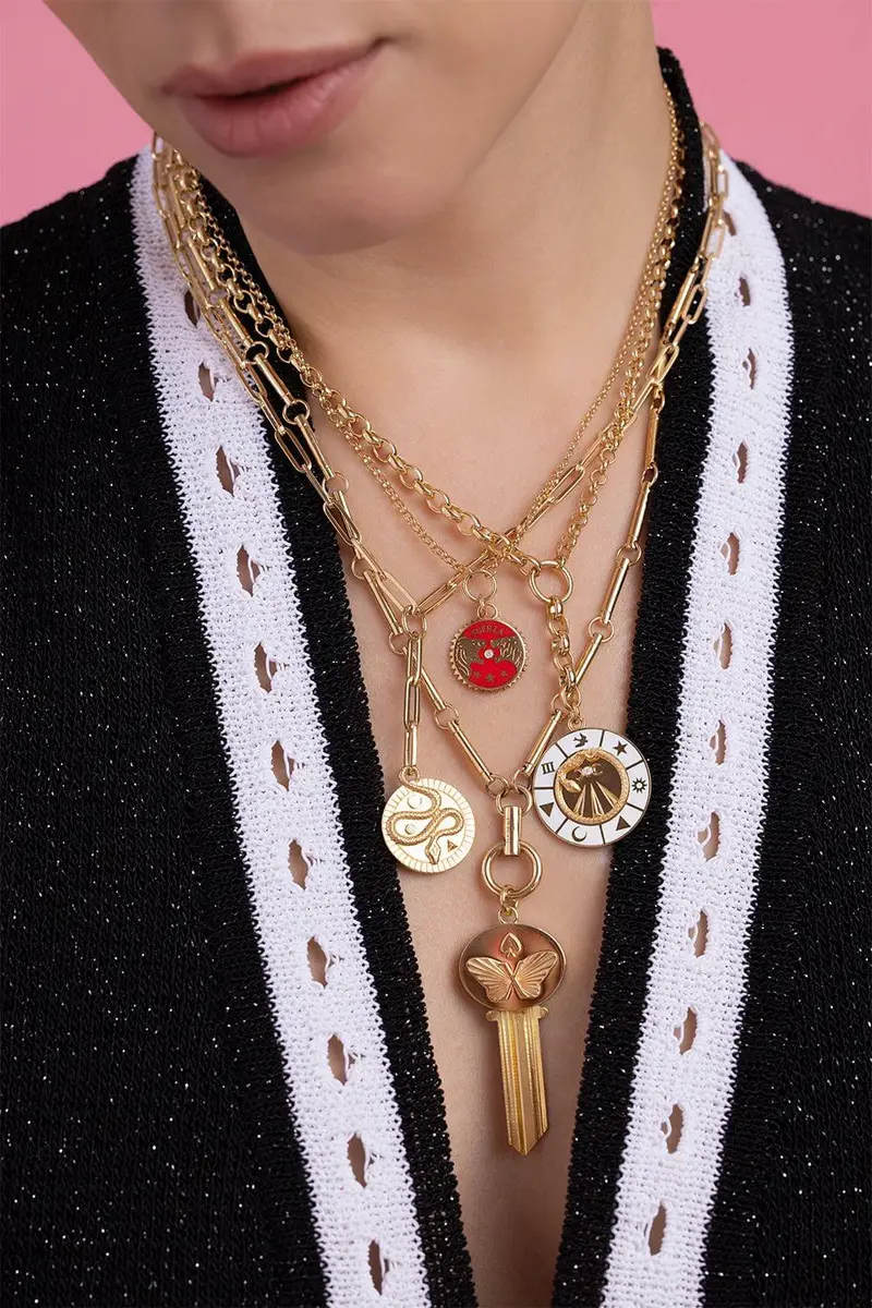 Foundrae Wholeness Classic Fob Clip Extension Chain Necklace | Thumbnail 2