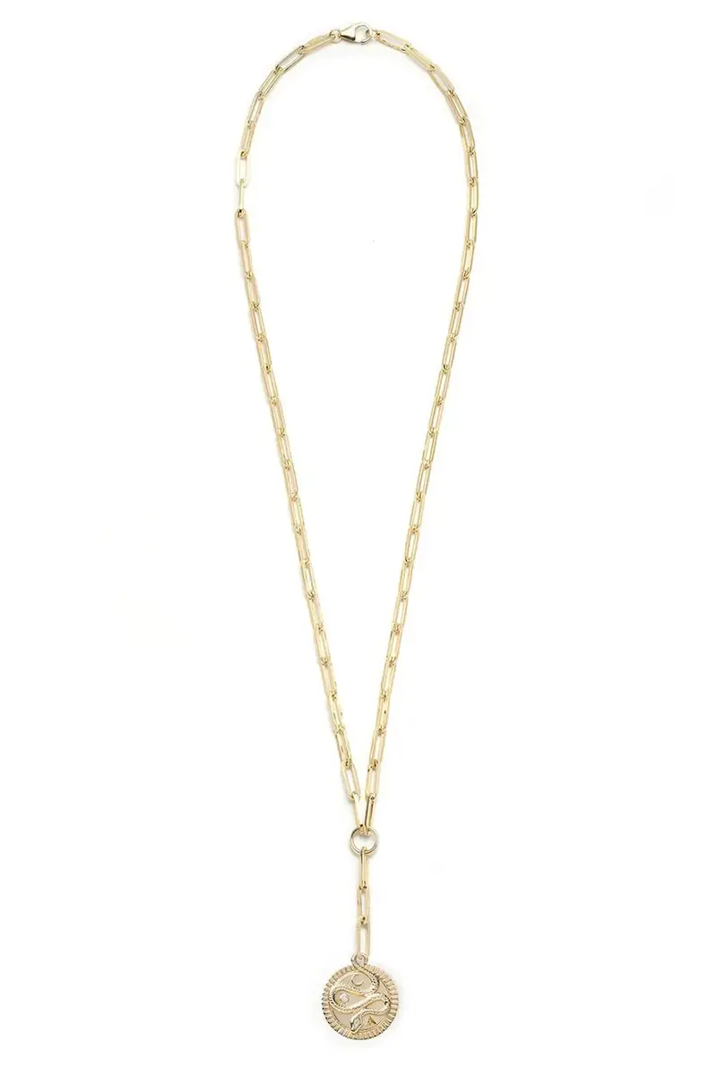 Foundrae Wholeness Classic Fob Clip Extension Chain Necklace | Thumbnail 3