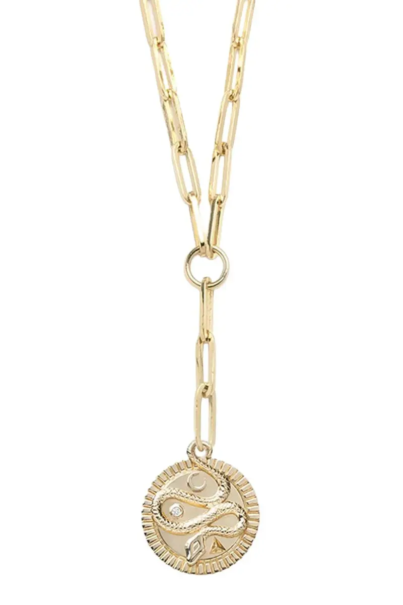 Foundrae Wholeness Classic Fob Clip Extension Chain Necklace | Image 1 Foundrae Wholeness Classic Fob Clip Extension Chain Necklace | Image 1