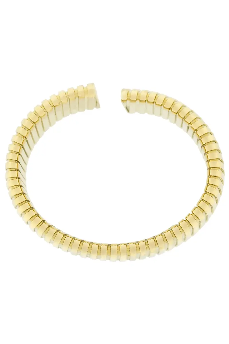 SIDNEY GARBER Wide Flat Golden Cuff Bracelet | Thumbnail 6 SIDNEY GARBER Wide Flat Golden Cuff Bracelet | Thumbnail 6