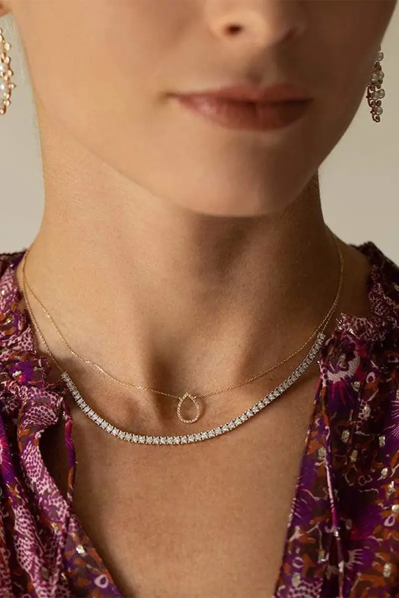 DANA REBECCA DESIGNS Yellow Gold Ava Bea Diamond Tennis Necklace | Thumbnail 2 DANA REBECCA DESIGNS Yellow Gold Ava Bea Diamond Tennis Necklace | Thumbnail 2