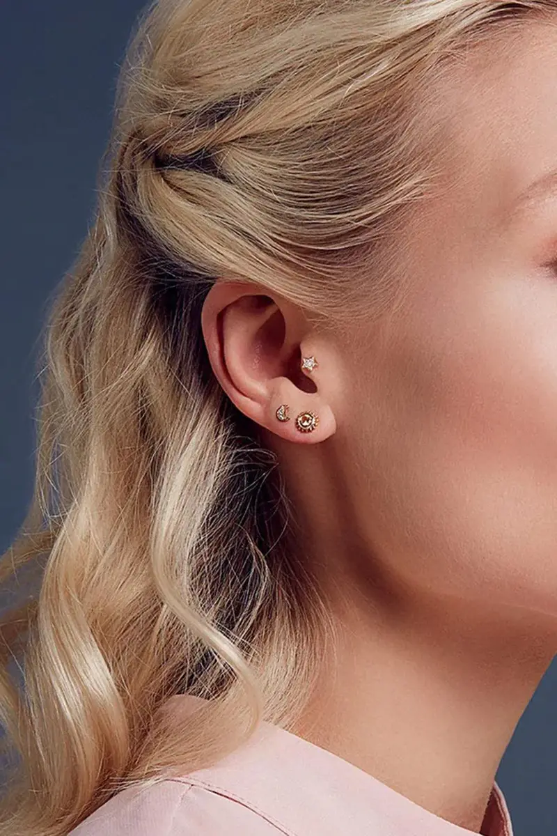 Robinson Pelham Yellow Sapphire Sun Stud Earring | Thumbnail 2