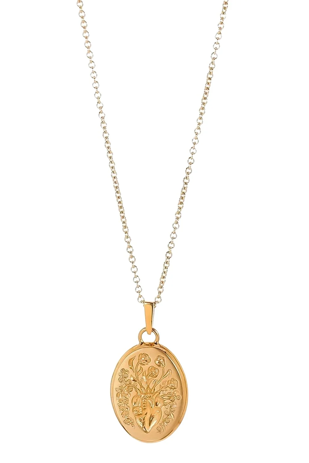 CASTRO SMITH Yellow Small Heart Pendant Necklace