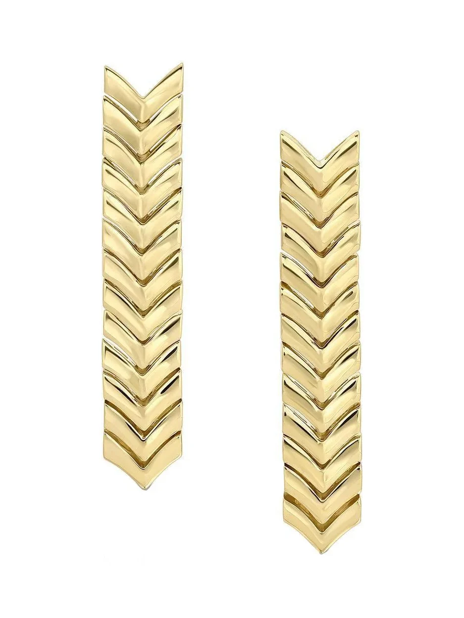 Zipper Drop Earrings