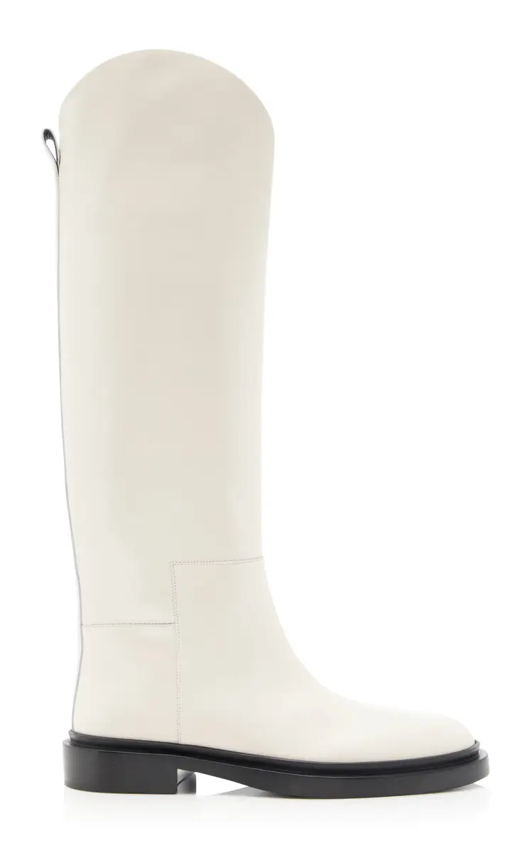 Jil Sander Leather Knee-High Boots | Thumbnail 6 Jil Sander Leather Knee-High Boots | Thumbnail 6