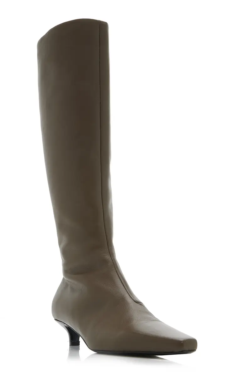 TOTEME The Slim Leather Knee Boots | Thumbnail 4 TOTEME The Slim Leather Knee Boots | Thumbnail 4