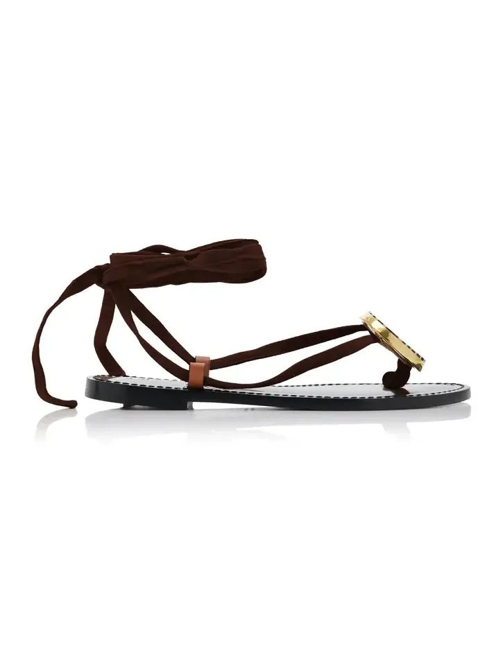 Exclusive Vamizi Embellished Suede Sandals
