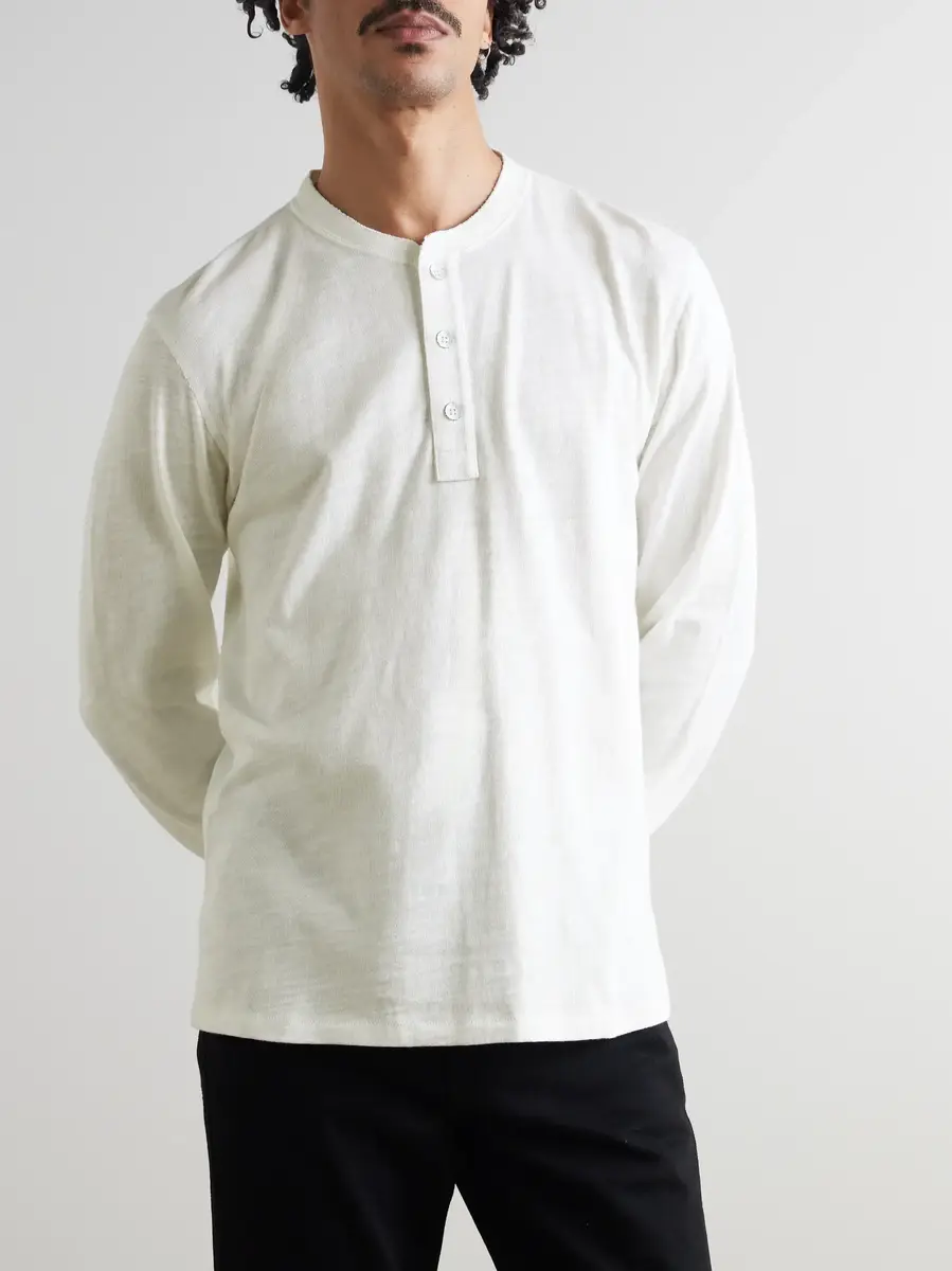 rag & bone Cotton-Jersey Henley T-Shirt | Thumbnail 3 rag & bone Cotton-Jersey Henley T-Shirt | Thumbnail 3