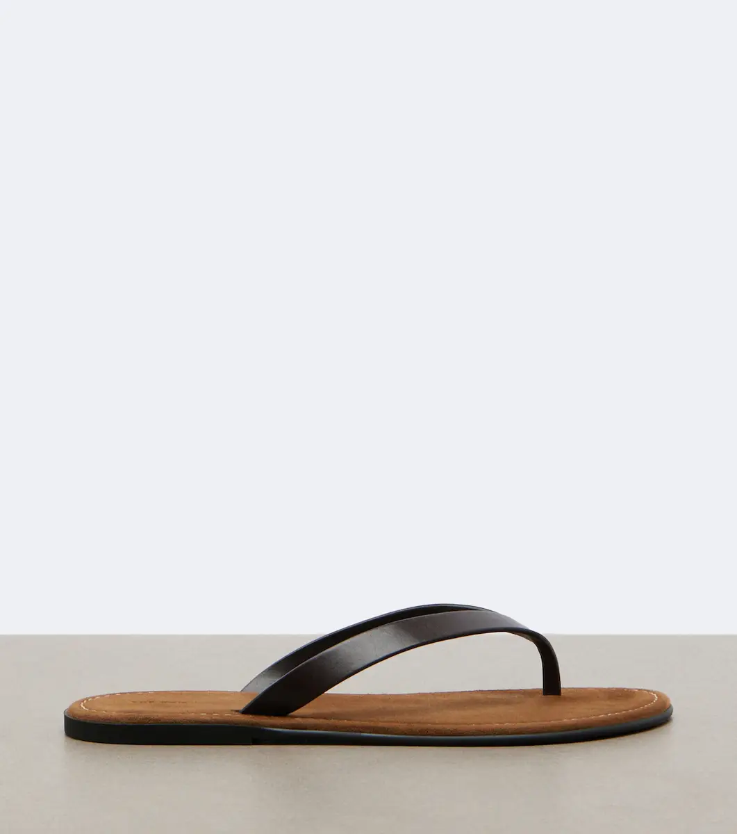 The Row Beach leather thong sandals | Image 1 The Row Beach leather thong sandals | Image 1