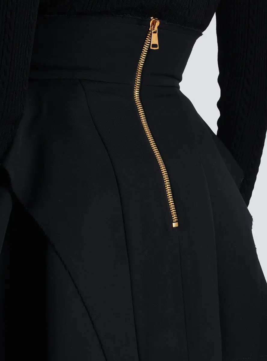 Balmain High-waisted grain de poudre skirt | Thumbnail 5 Balmain High-waisted grain de poudre skirt | Thumbnail 5
