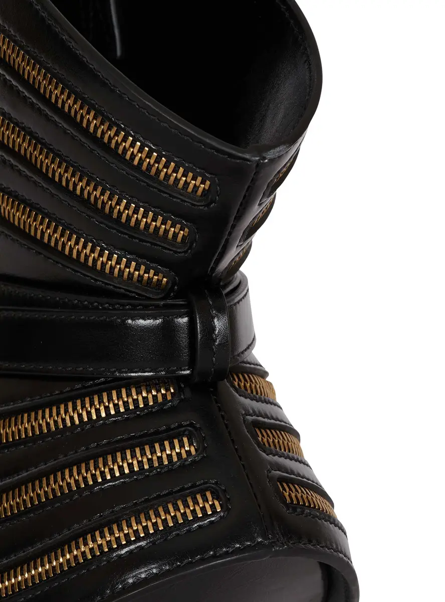 Balmain Medium Shuffle Zips bag in calfskin leather | Thumbnail 6
