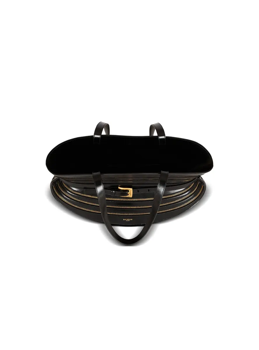Balmain Medium Shuffle Zips bag in calfskin leather | Thumbnail 7