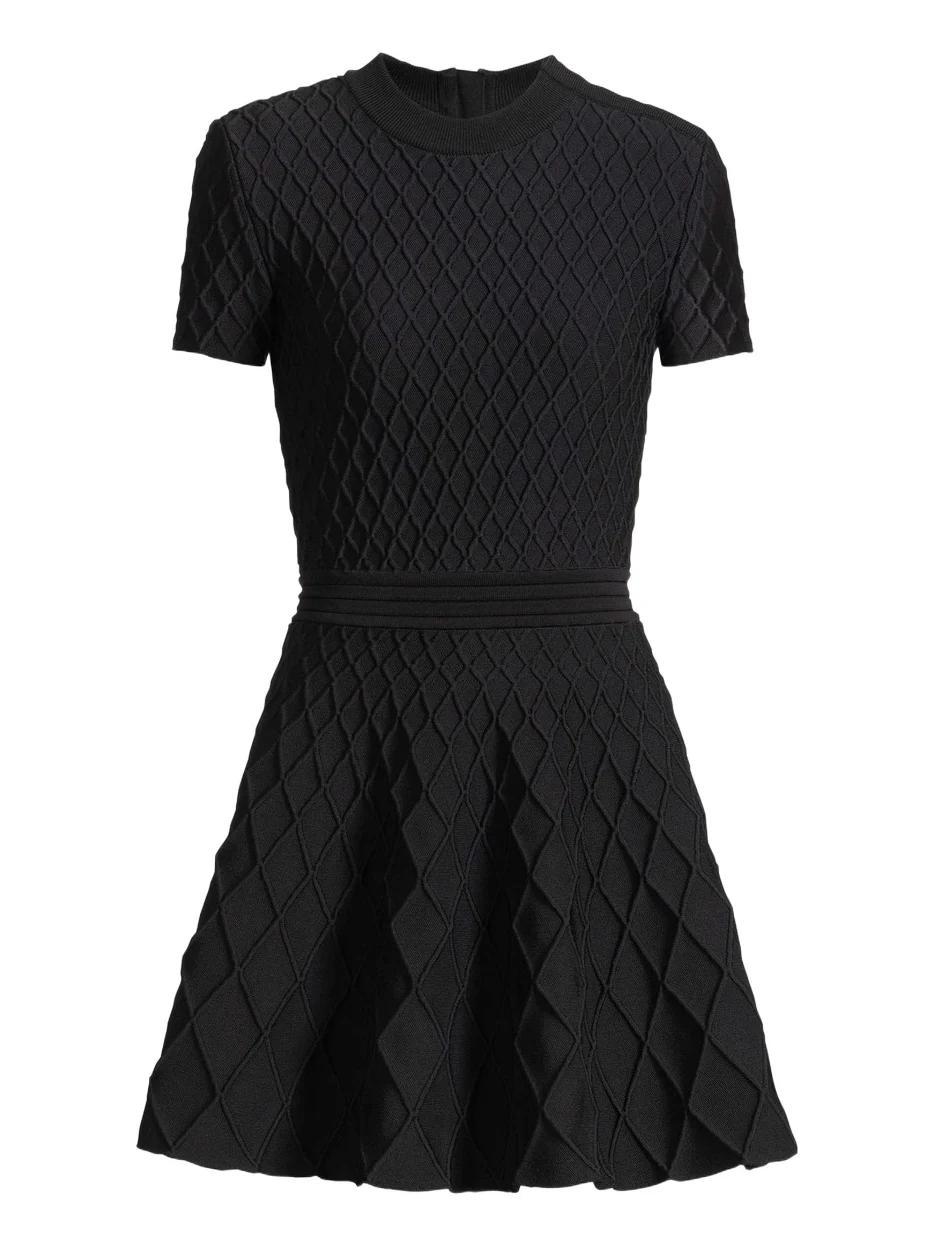 Flared knit dress