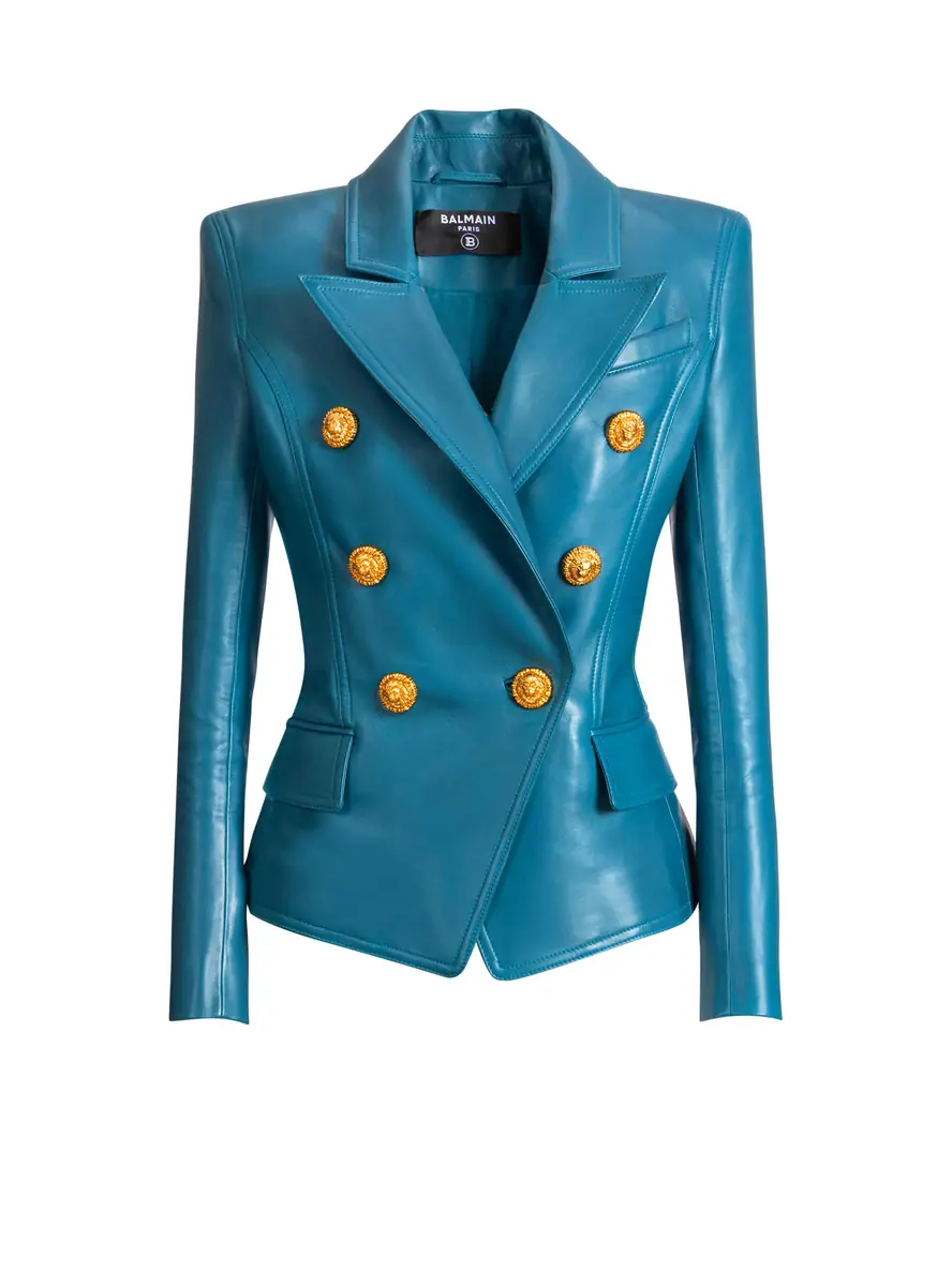 Balmain Leather 6-button jacket | Image 1 Balmain Leather 6-button jacket | Image 1