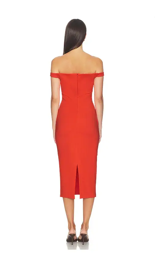 Amanda Uprichard Nico Midi Dress | Thumbnail 3