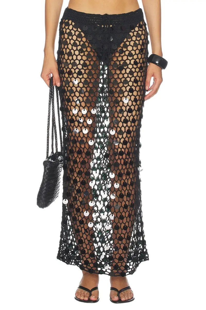Dinah Crochet Maxi Skirt