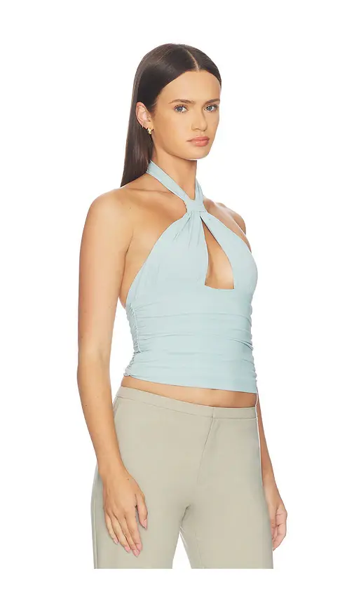 Mimchik Piper Knotted Halter Top | Thumbnail 2 Mimchik Piper Knotted Halter Top | Thumbnail 2