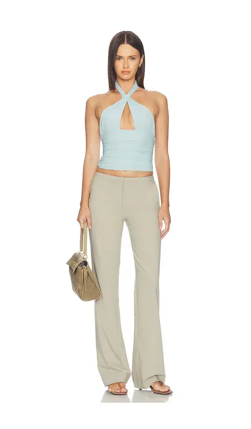 Mimchik Piper Knotted Halter Top | Thumbnail 4 Mimchik Piper Knotted Halter Top | Thumbnail 4