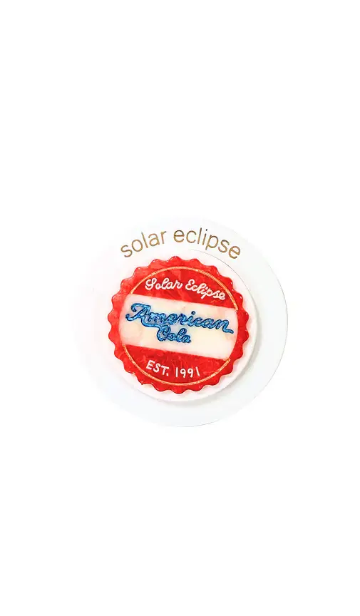 Solar Eclipse Hand-Painted Americana Cola Grip Charm | Image 1 Solar Eclipse Hand-Painted Americana Cola Grip Charm | Image 1
