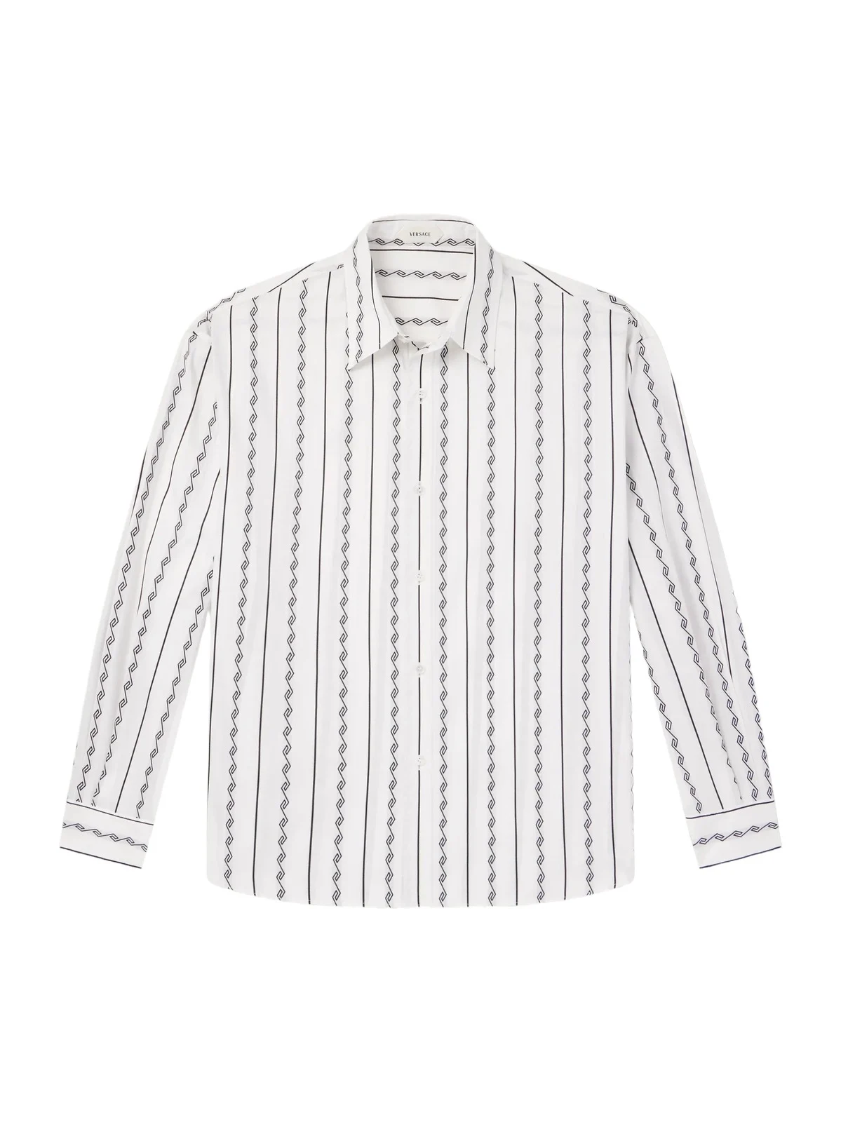 Striped Cotton-Blend Jacquard Shirt - Men Striped Cotton-Blend Jacquard Shirt - Men