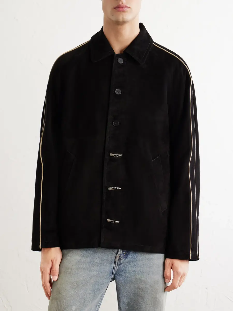 Enfants Riches Déprimés Académie Embellished Suede Jacket - Men | Thumbnail 3 Enfants Riches Déprimés Académie Embellished Suede Jacket - Men | Thumbnail 3