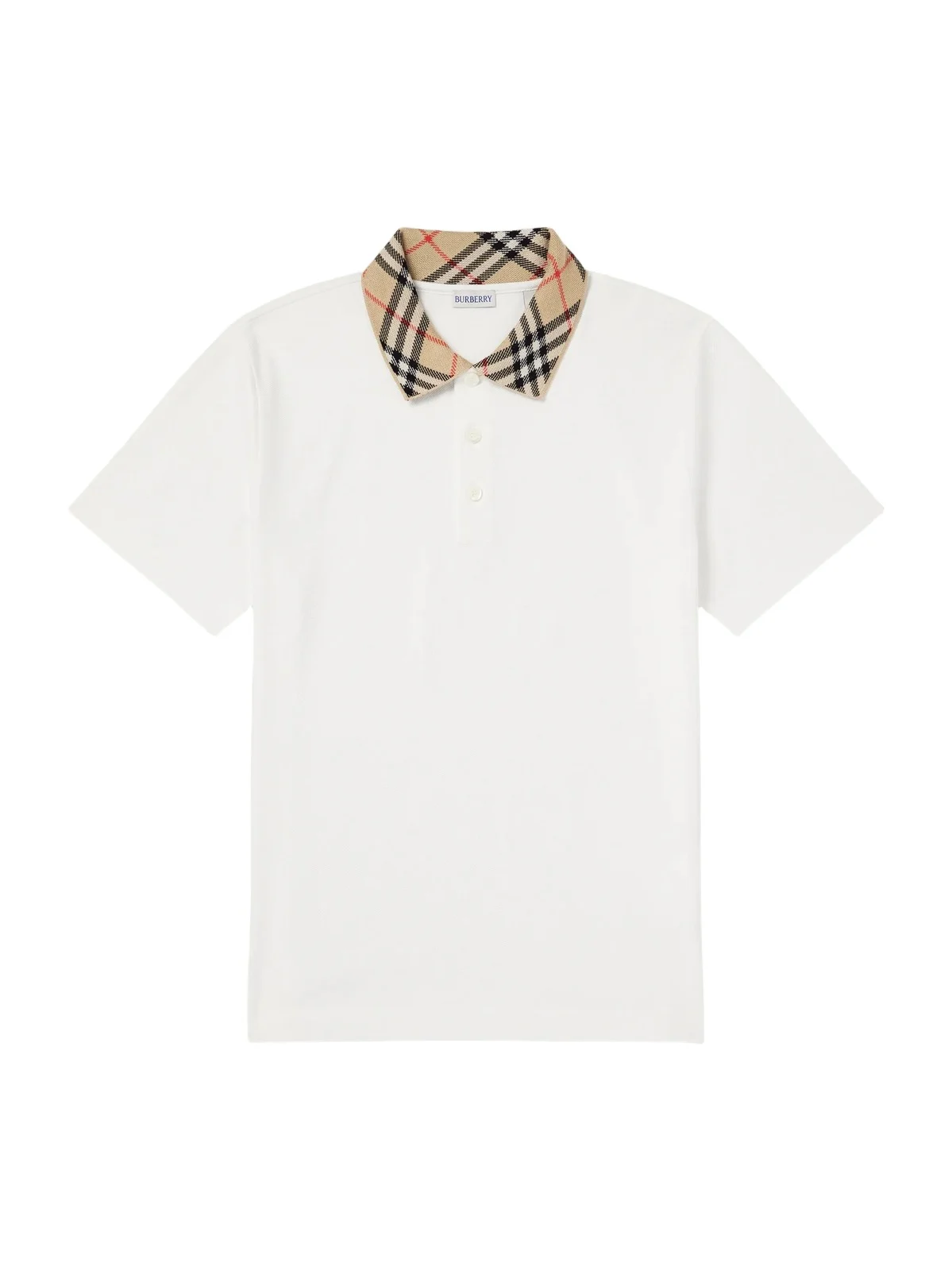 Burberry Checked Cotton-Piqué Polo Shirt - Men