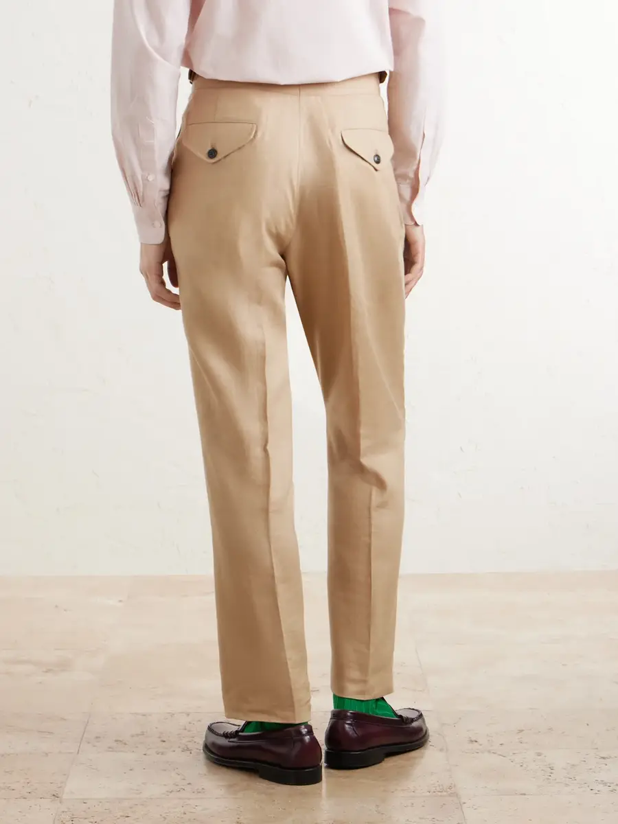 Polo Ralph Lauren Straight-Leg Pleated Linen Suit Trousers - Men | Thumbnail 4 Polo Ralph Lauren Straight-Leg Pleated Linen Suit Trousers - Men | Thumbnail 4