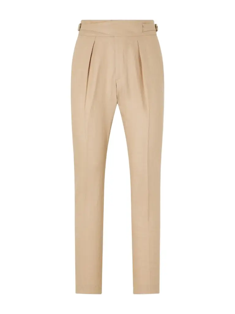 Polo Ralph Lauren Straight-Leg Pleated Linen Suit Trousers - Men | Image 1 Polo Ralph Lauren Straight-Leg Pleated Linen Suit Trousers - Men | Image 1