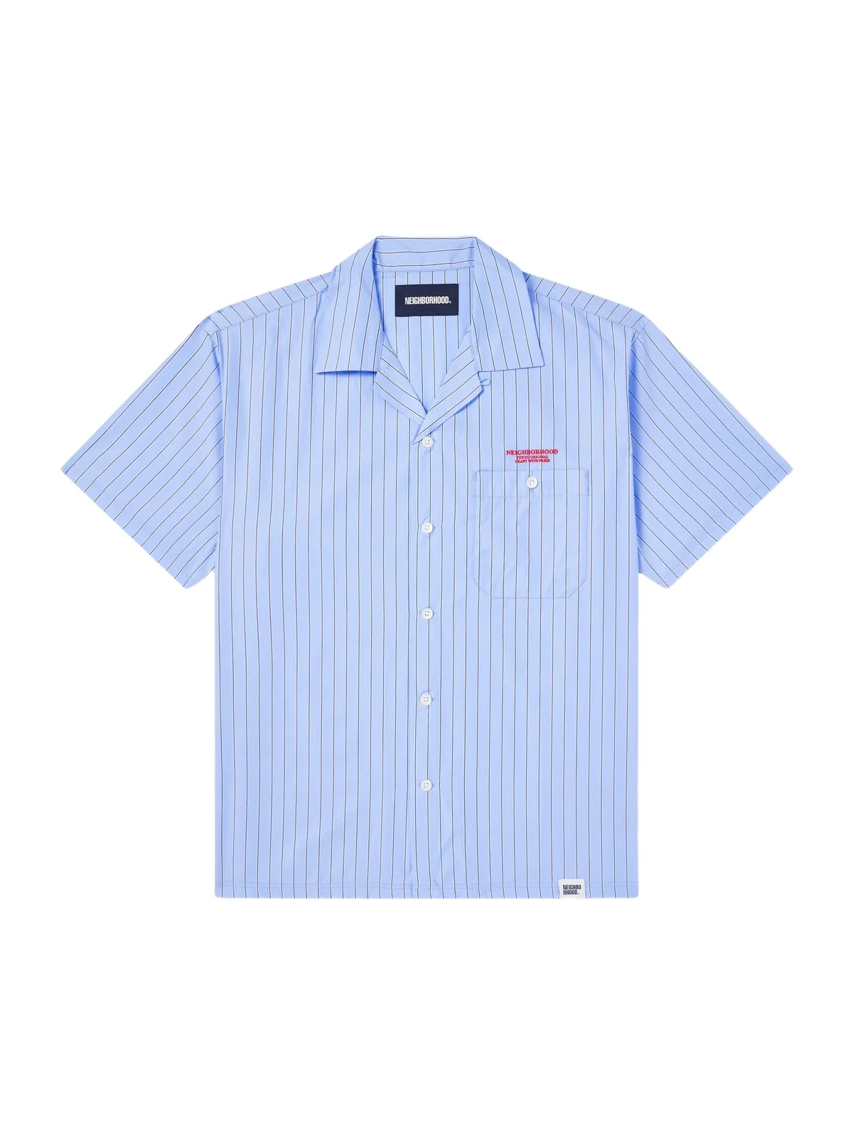 Camp-Collar Logo-Embroidered Striped Cotton Shirt - Men