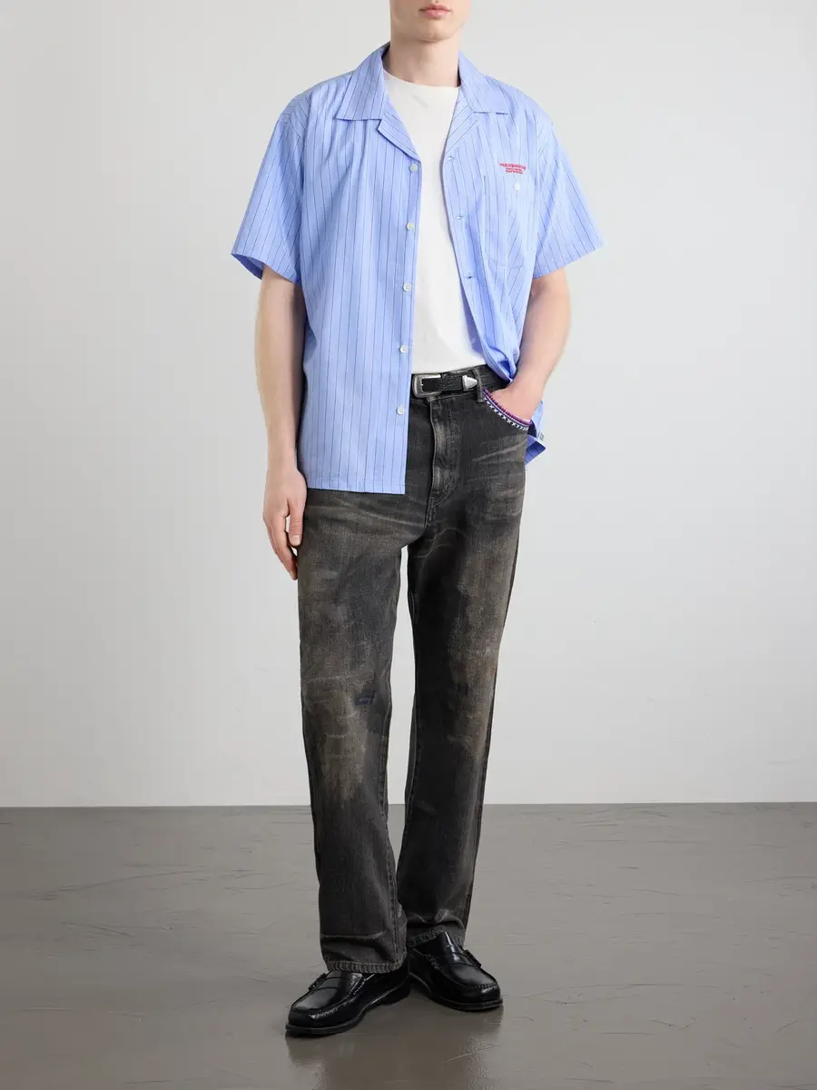 Neighborhood Savage Straight -Leg Bead-Embellished Distressed Jeans - Men | Thumbnail 2