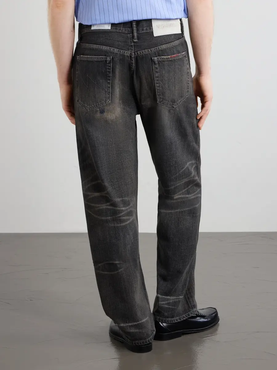 Neighborhood Savage Straight -Leg Bead-Embellished Distressed Jeans - Men | Thumbnail 4
