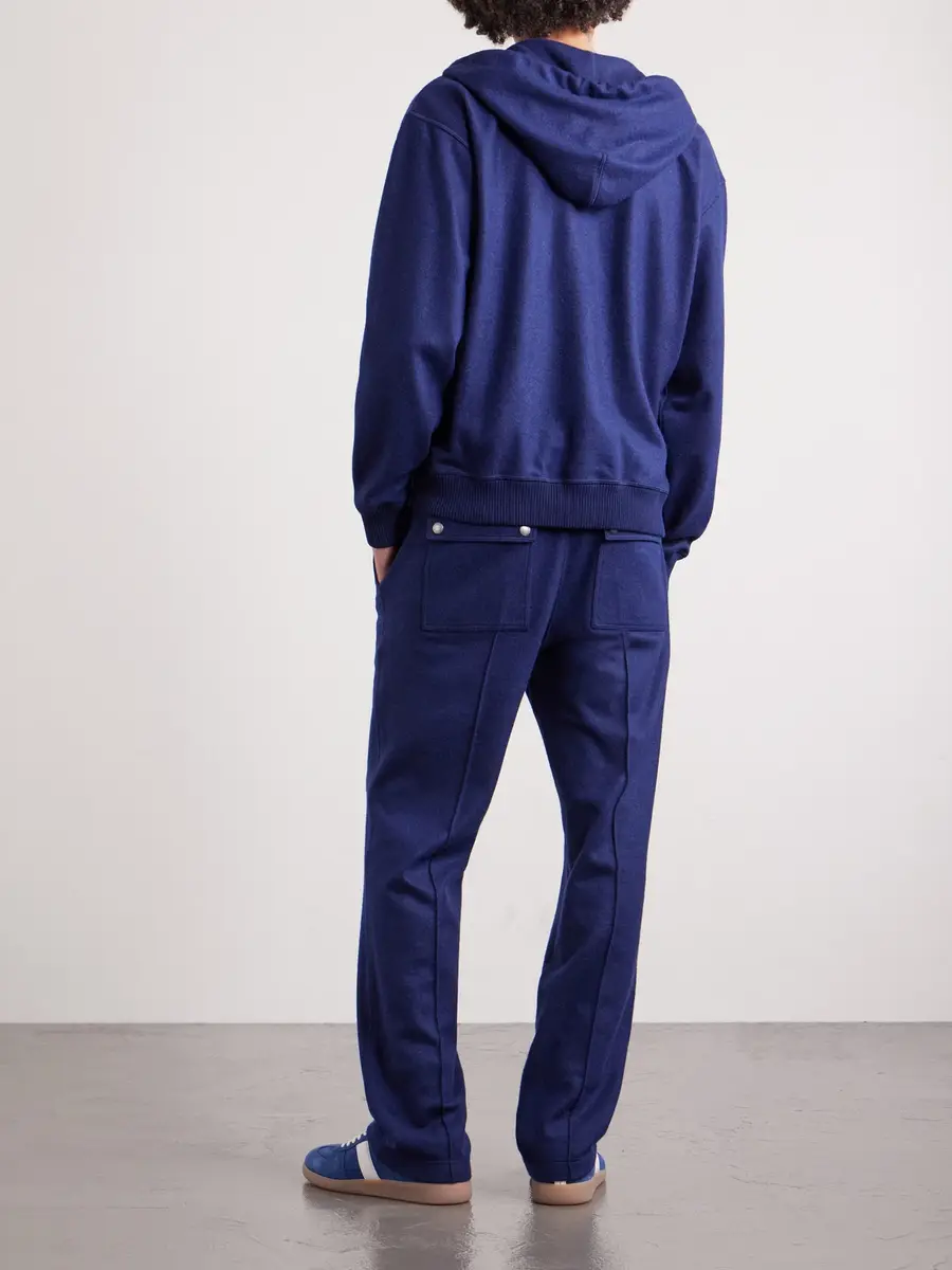 Tom Ford Straight-Leg Pintucked Cashmere Sweatpants - Men | Thumbnail 4 Tom Ford Straight-Leg Pintucked Cashmere Sweatpants - Men | Thumbnail 4