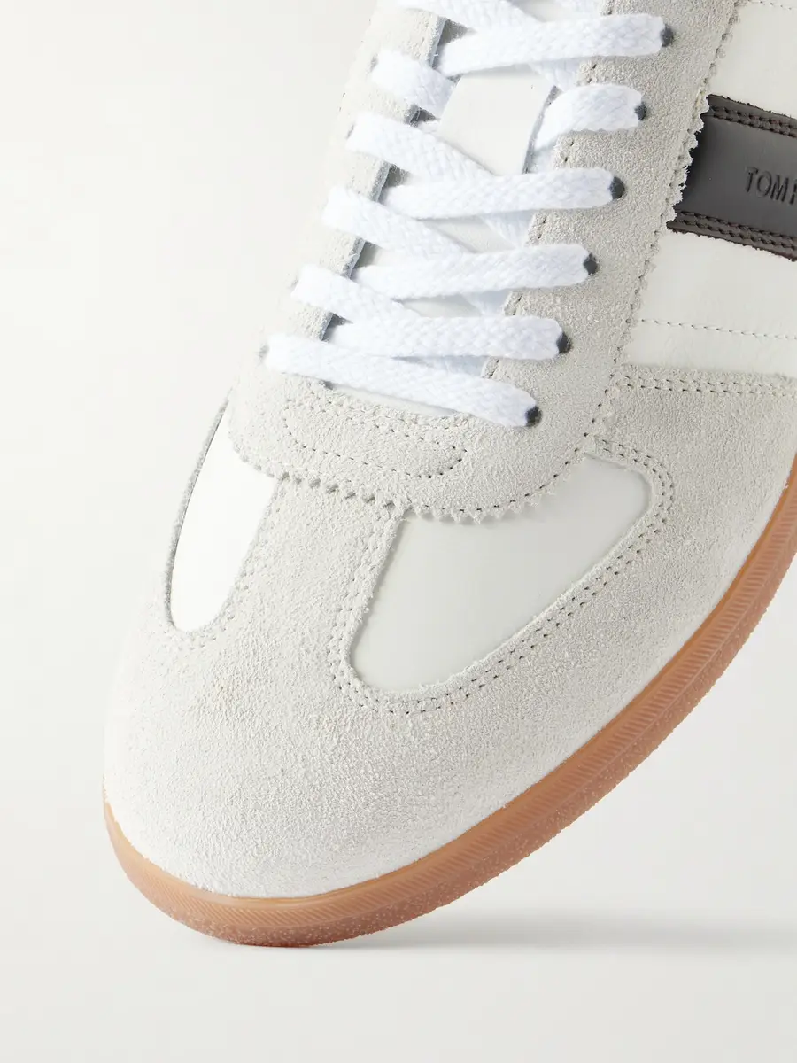 Tom Ford Archer Suede and Leather Sneakers - Men | Thumbnail 5 Tom Ford Archer Suede and Leather Sneakers - Men | Thumbnail 5
