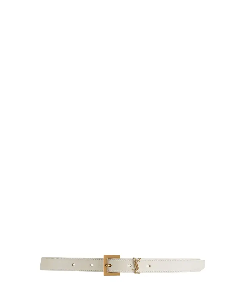 Saint Laurent YSL Monogram Leather Belt | Image 1 Saint Laurent YSL Monogram Leather Belt | Image 1